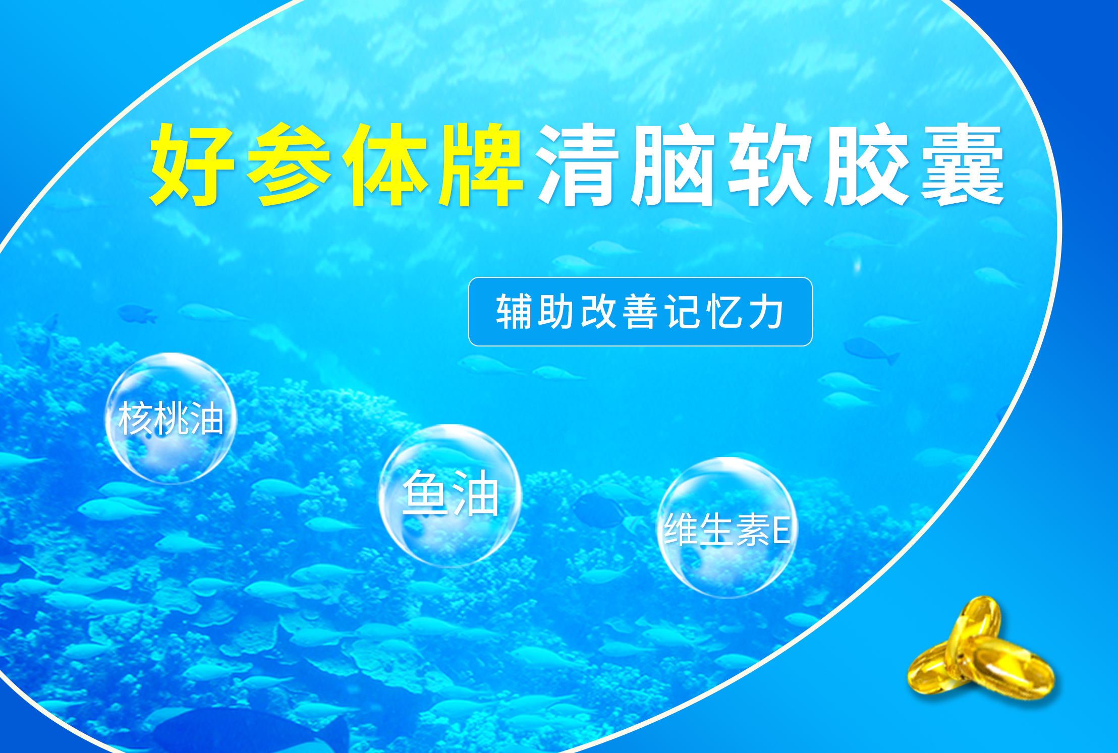 保健食品批文轉讓—好參體牌清腦軟膠——改善記憶力